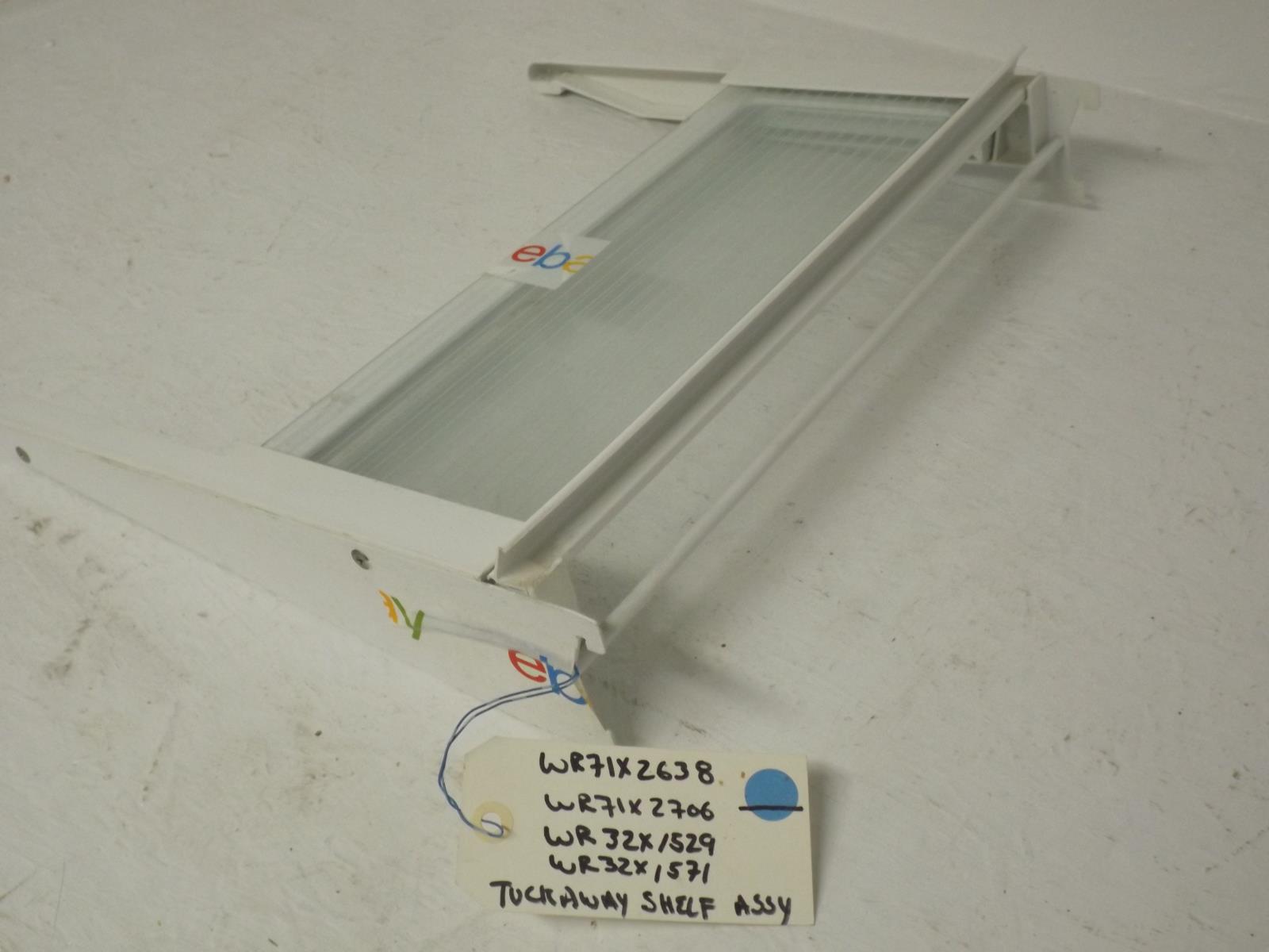 GE Refrigerator WR71X2706, TUCK AWAY SPLIT GLASS SHELF GE Refrigerator WR71X2706, TUCK AWAY SPLIT GLASS SHELF